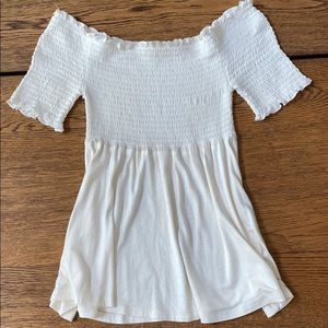Ruched white top